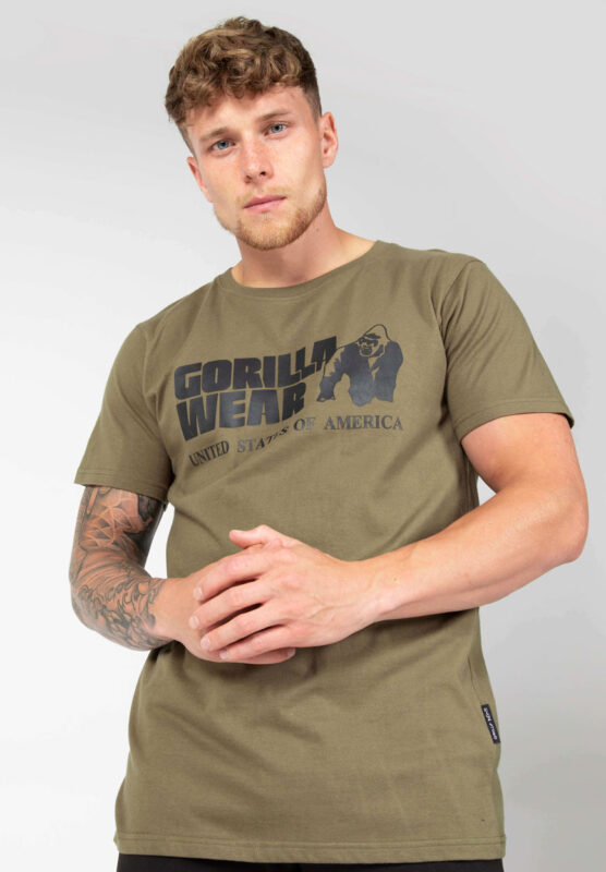 GORILLA-WEAR-CLASSIC-T-SHIRT-ARMY-GREEN-6