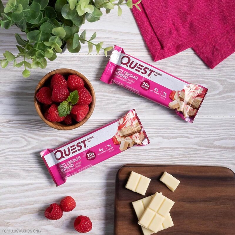 QUEST BARS WHITE CHOCOLATE RASPBERRY 3