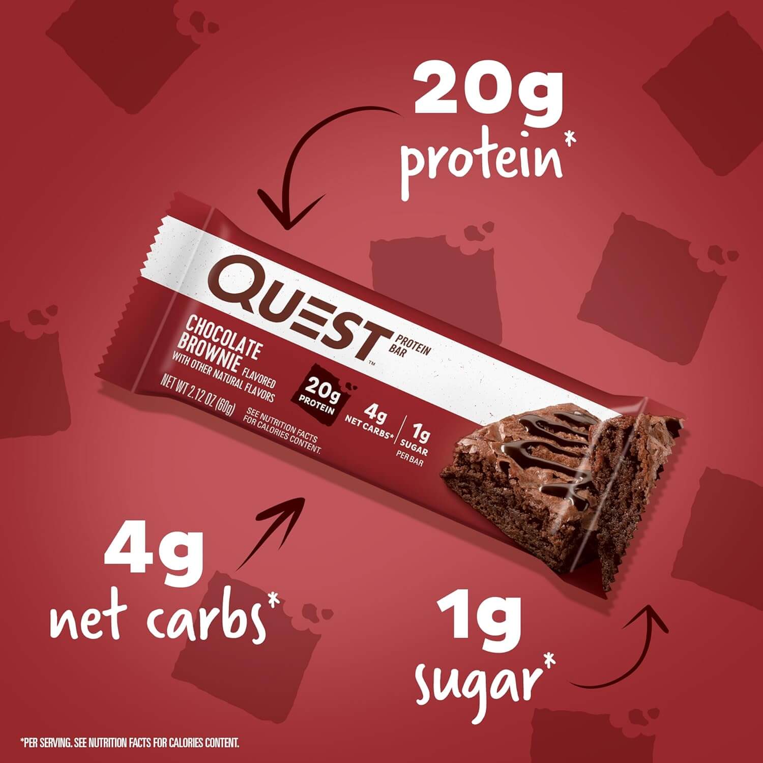 QUEST BARS 12 X 60g (Chocolate Brownie) 3