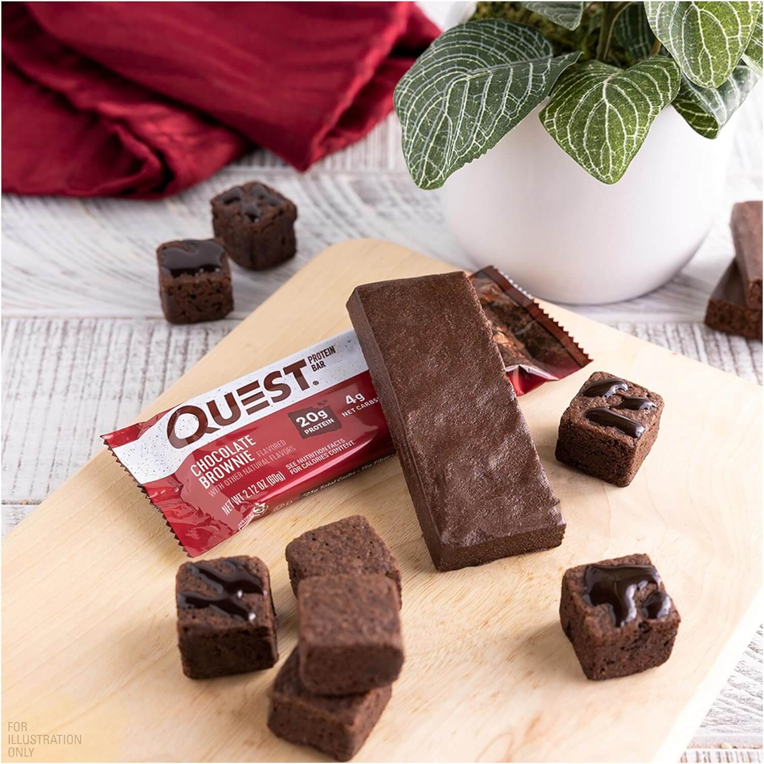 QUEST BARS 12 X 60g (Chocolate Brownie) 5