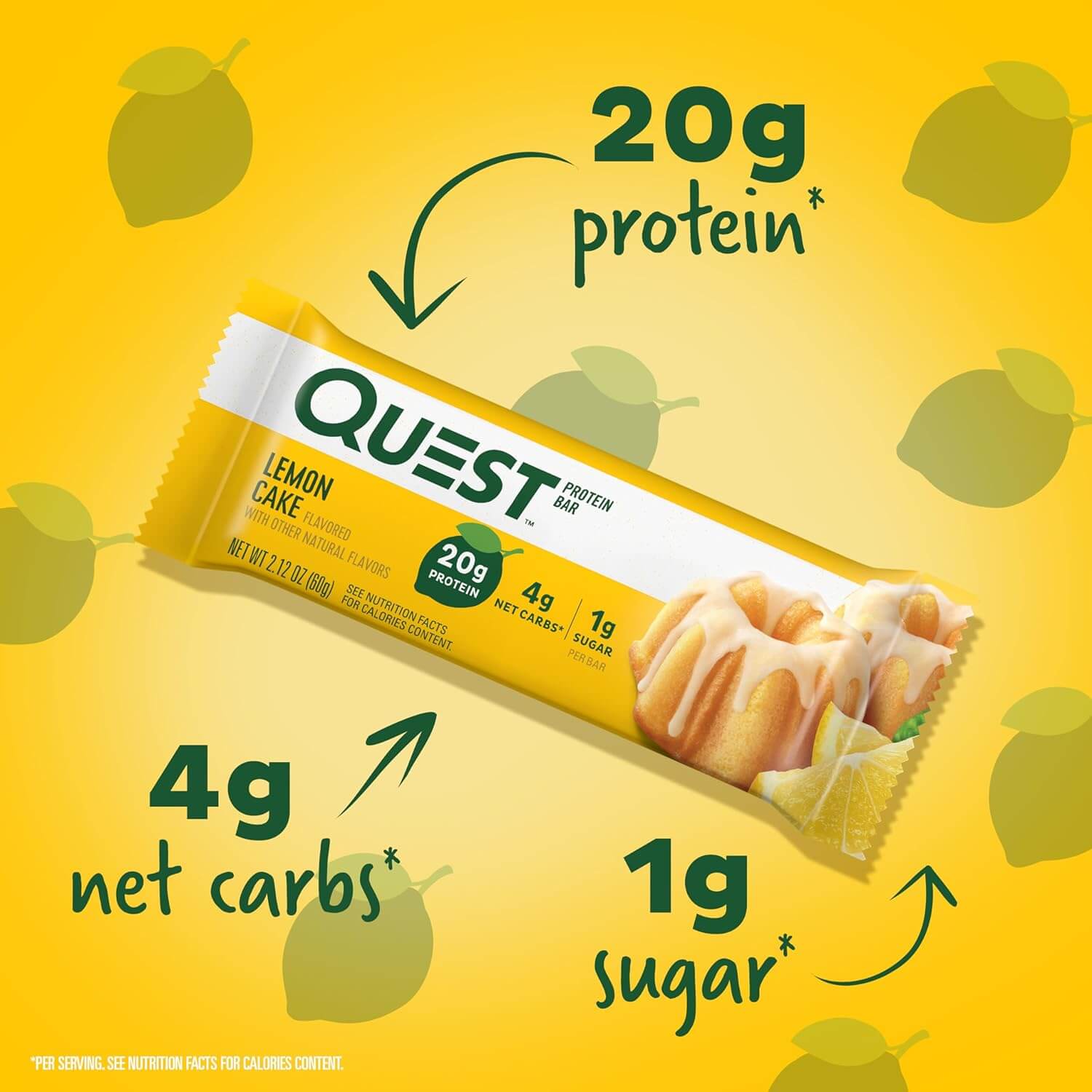 QUEST BARS 12 X 60g (Lemon Kace) 4