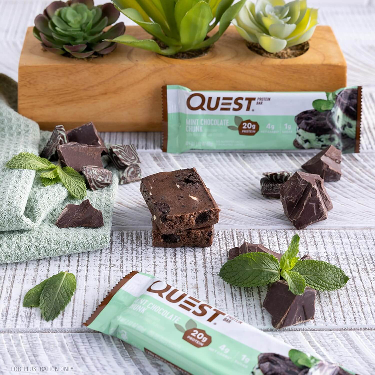 QUEST BARS 12 X 60g (Mint Chocolate Chunk) 7