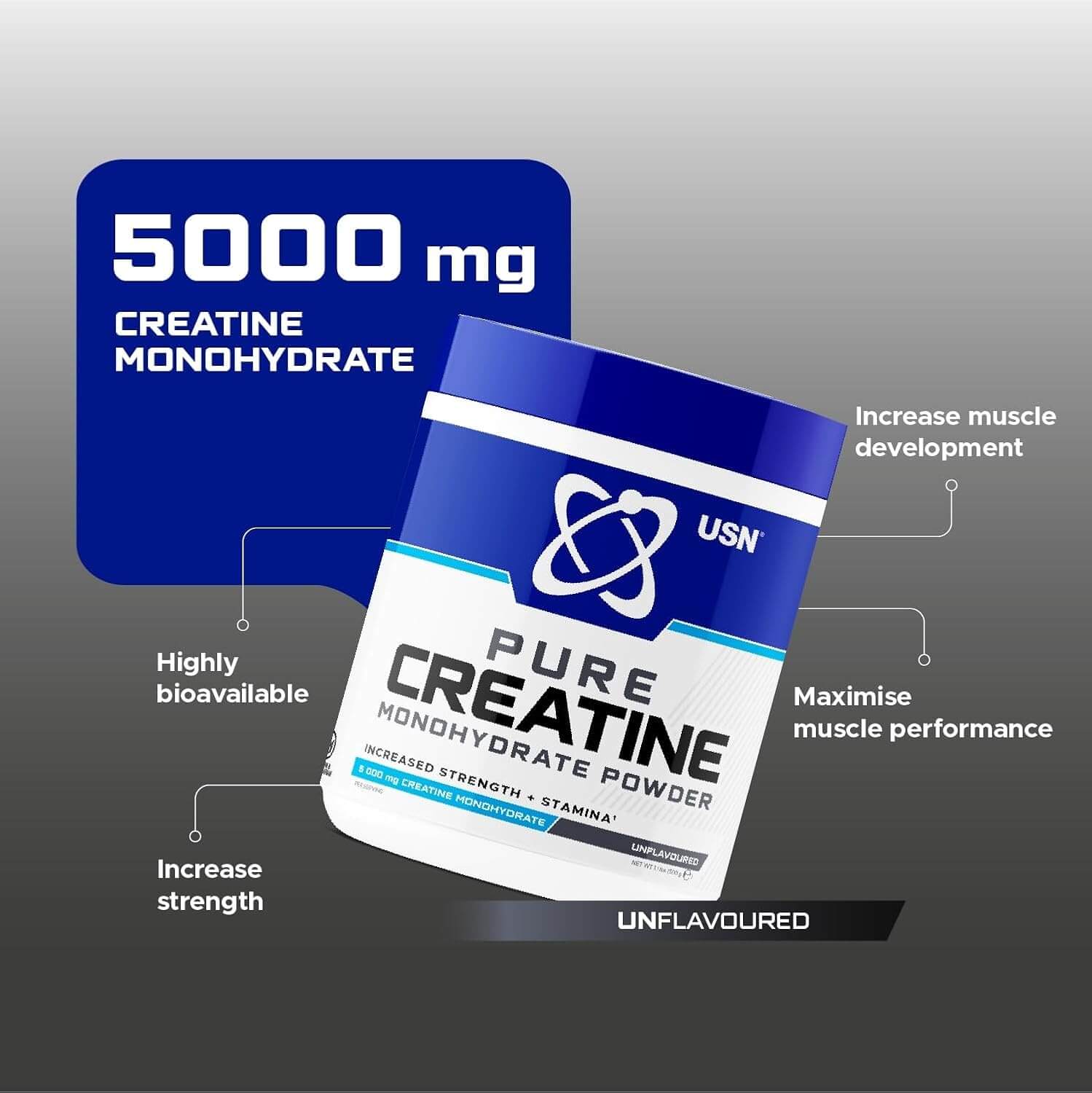 USN PURE CREATINE MONOHYDRATE 500g (Unflavoured) 3