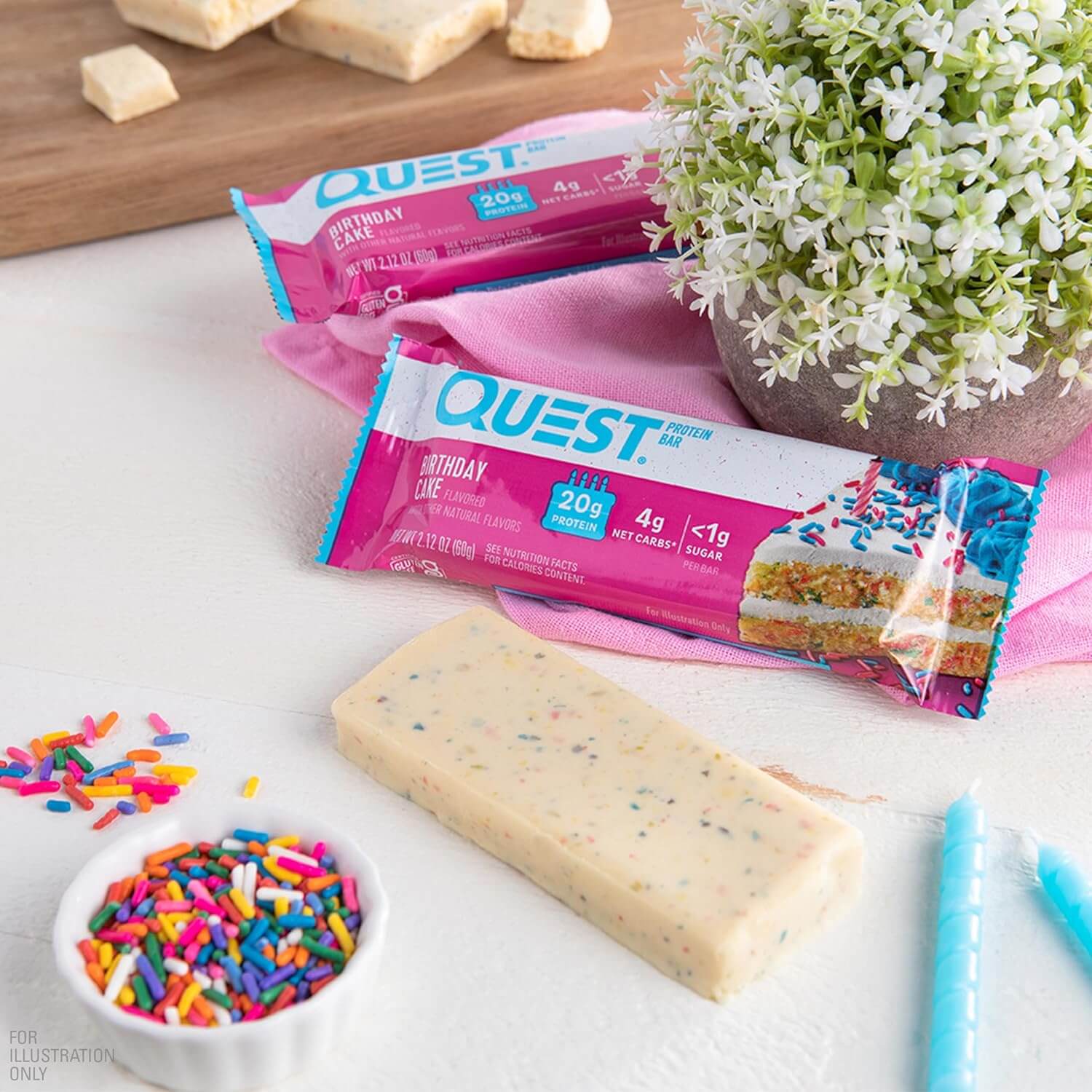 QUES PROTEIN BAR 12 X 60g (Birthday Cake) 6