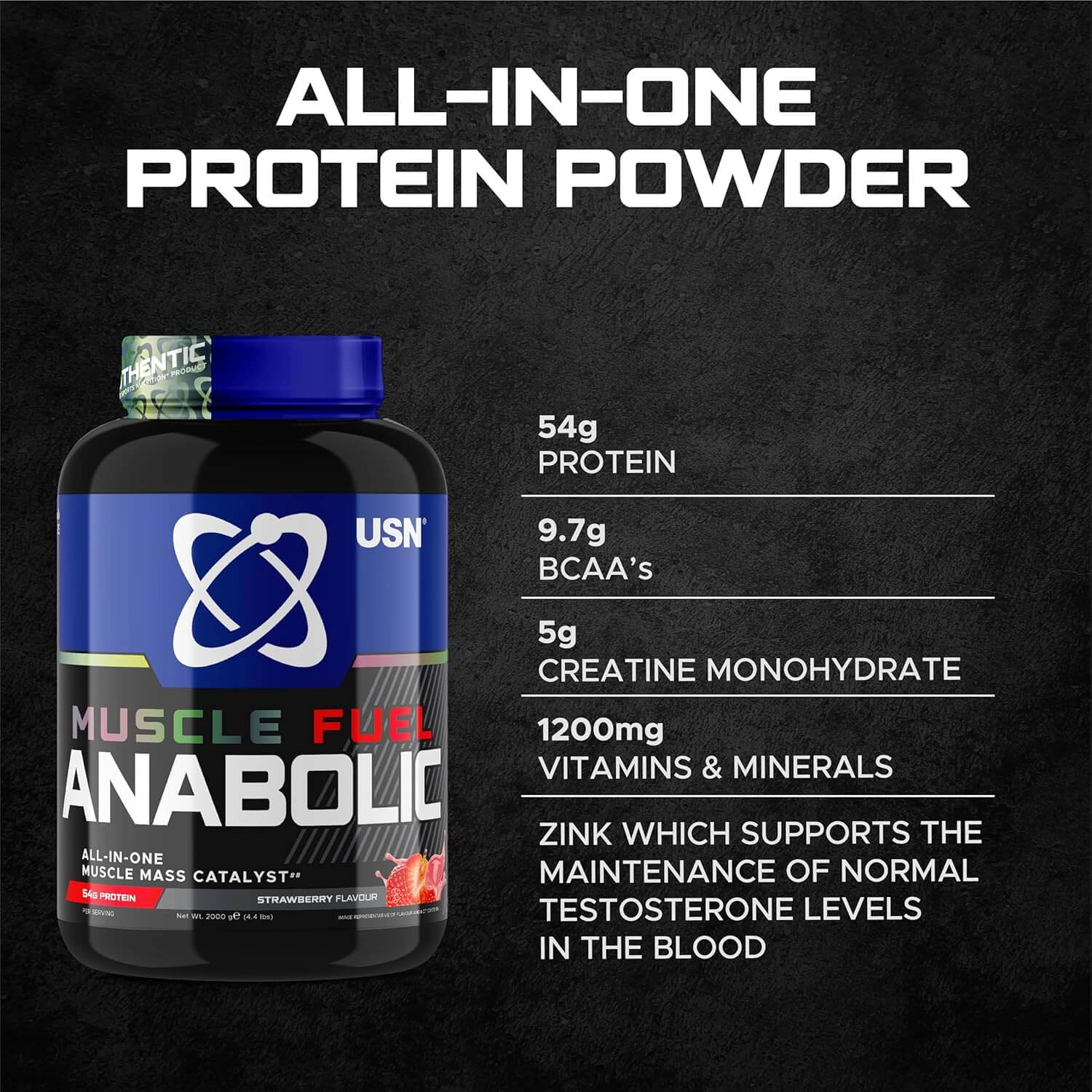 USN MUSCLE FUEL ANABOLIC 2 Kg (Strawberry) 5